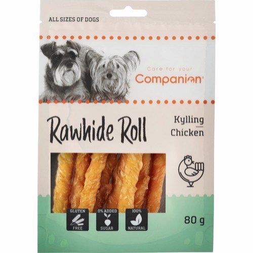 Billede af Companion Chicken Rawhide Roll, 80g hos Hundefoder.dk