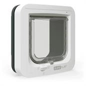 Sureflap kattelem med Chip, grå/hvid