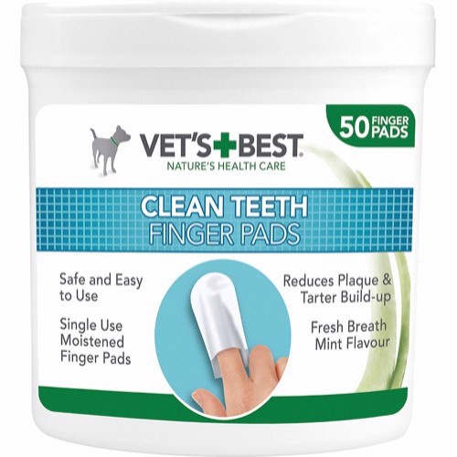 Billede af Vets Best Clean Teeth Fingertut, 50 stk hos Hundefoder.dk