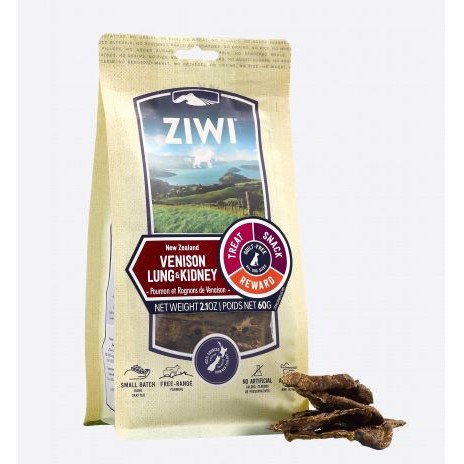 Ziwipeak Treats Venison Lung 60g