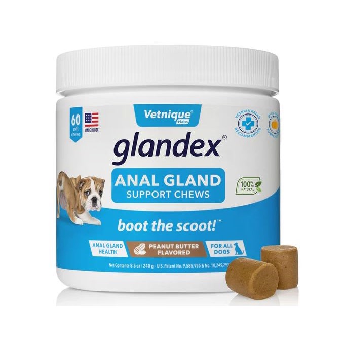 Glandex Soft Chew mod fyldte analkirtler hos hunde, 60 stk
