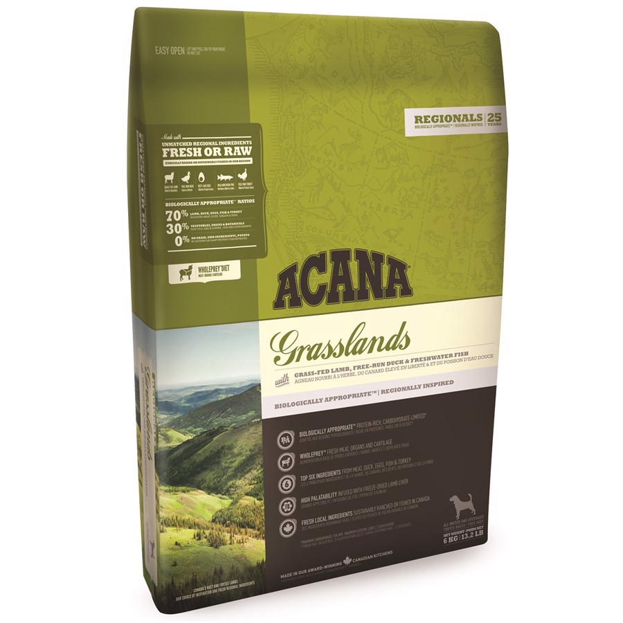 Se Acana Grasslands hundefoder, 2 kg hos Hundefoder.dk