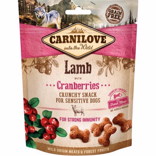 Billede af Carnilove Crunchy Snack Lam, 200g hos Hundefoder.dk