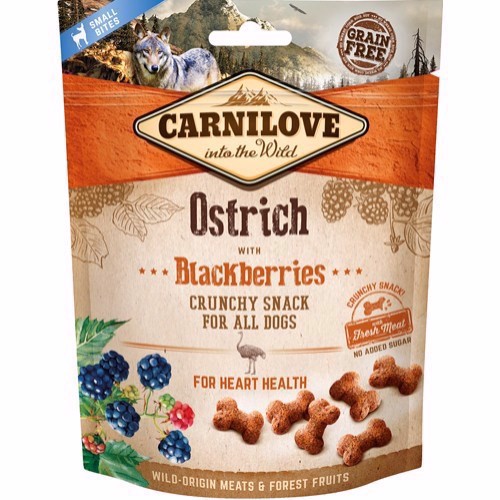 Billede af Carnilove Crunchy Snack Struds, 200g hos Hundefoder.dk