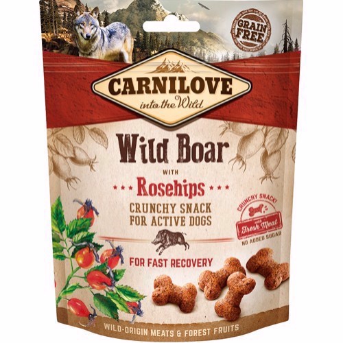 Billede af Carnilove Crunchy Snack Vildsvin, 200g hos Hundefoder.dk