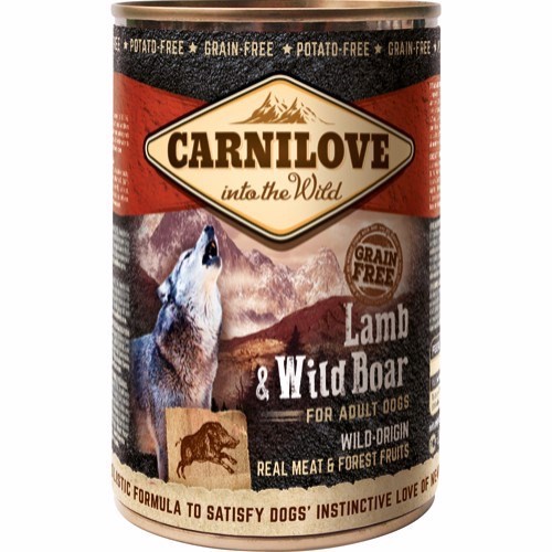 Billede af Carnilove dåsemad Lamb & Wild Boar, 400g hos Hundefoder.dk