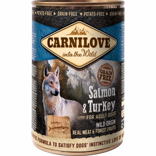 Billede af Carnilove dåsemad Salmon & Turkey, 400g hos Hundefoder.dk