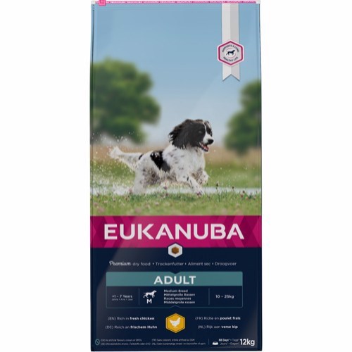 Billede af Eukanuba Adult Medium Breed, 12 kg hos Hundefoder.dk