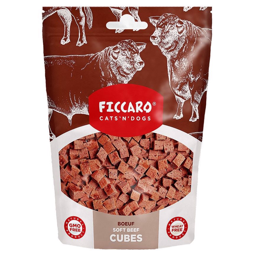 Billede af FICCARO Soft Beef Cubes, 100g