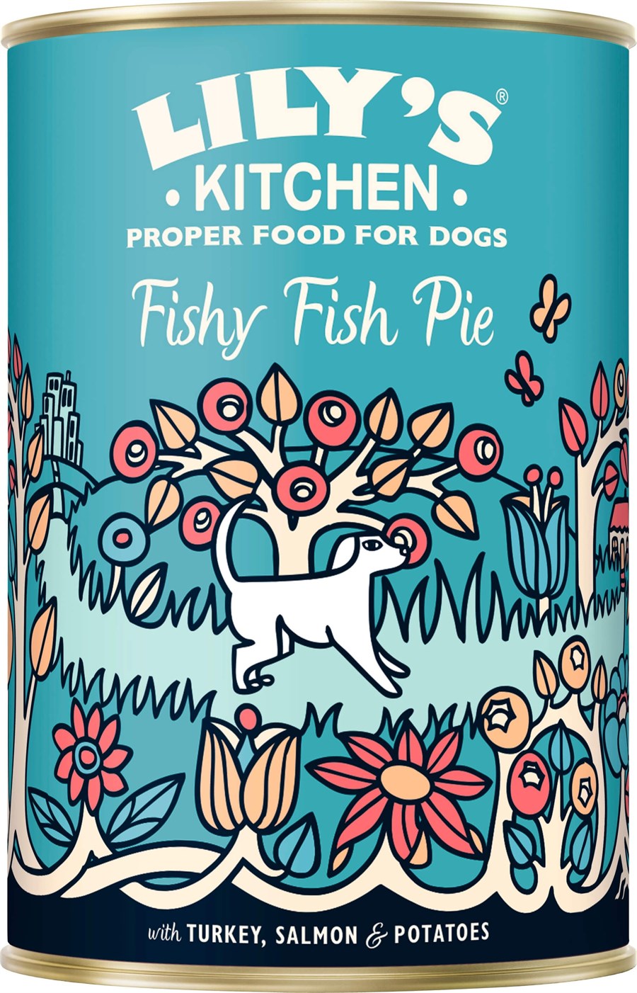 Lilys Kitchen dåsemad Fishy Fish Pie dåsemad med kalkun og sild