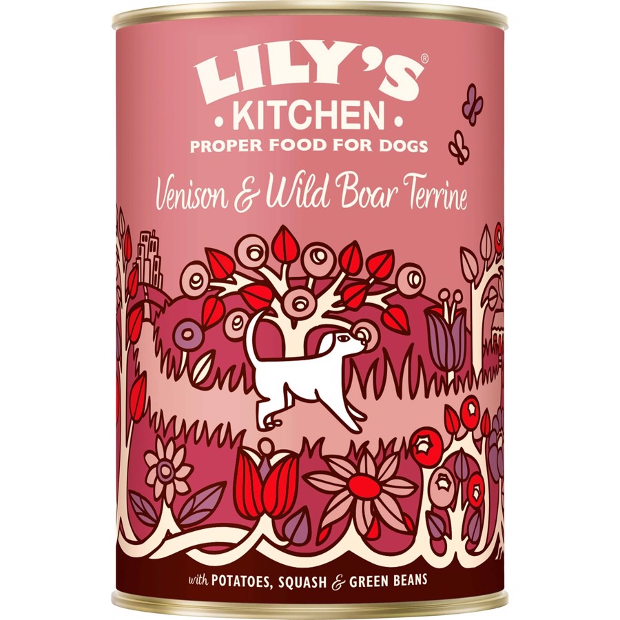 Billede af Lilys Kitchen dåsemad Venison and Wild Boar Terrine, 400g hos Hundefoder.dk