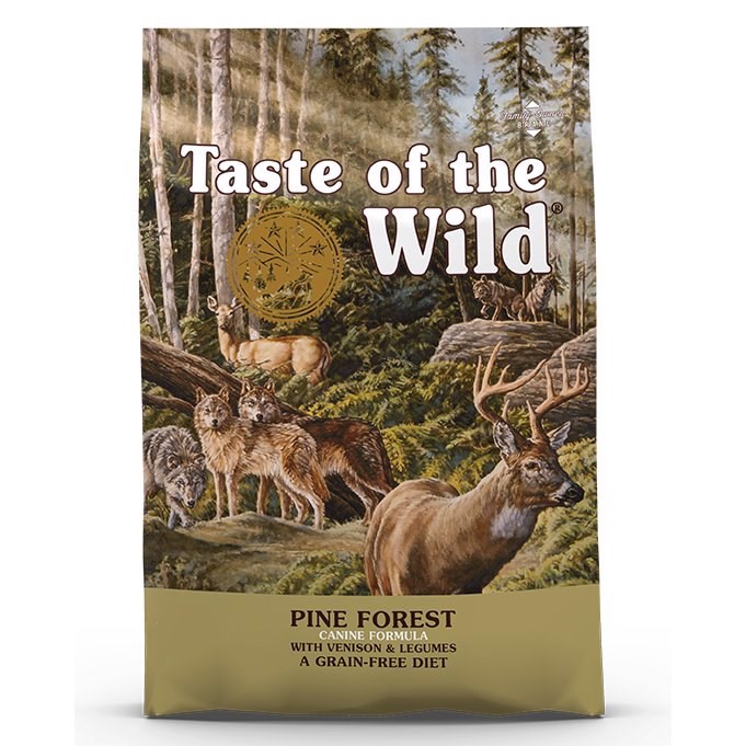 Se Taste Of The Wild Adult Pine Forest med hjort, 12.2 kg hos Hundefoder.dk