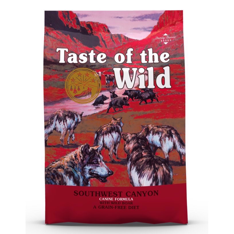 Se Taste Of The Wild Adult Southwest Canyon med vildsvin, 12.2 kg hos Hundefoder.dk