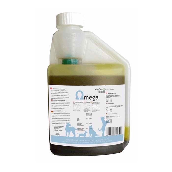 Billede af Omega olietilskud til hunde, 500ml hos Hundefoder.dk