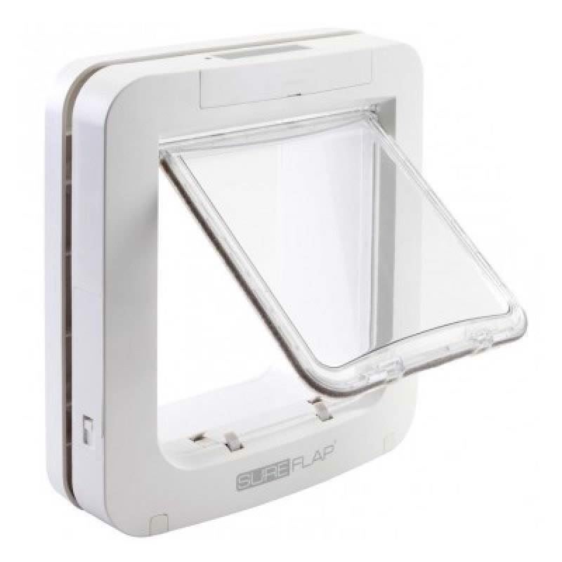 Sureflap Kæledyrsdør XL til microchip HVID, til kat eller lille hund