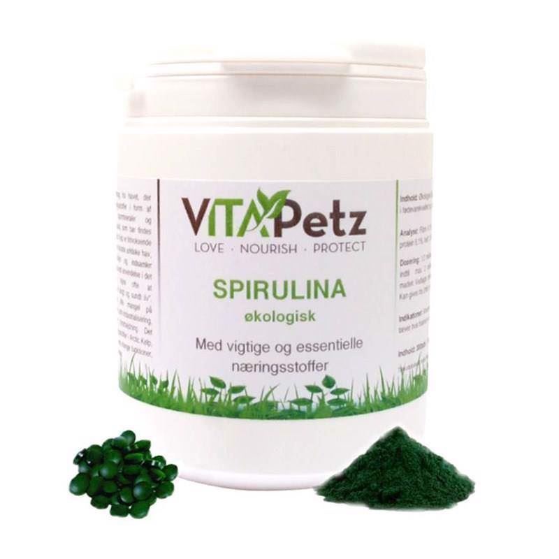 Se VitaPetz Spirulina, Økologisk, 300 tabletter hos Hundefoder.dk