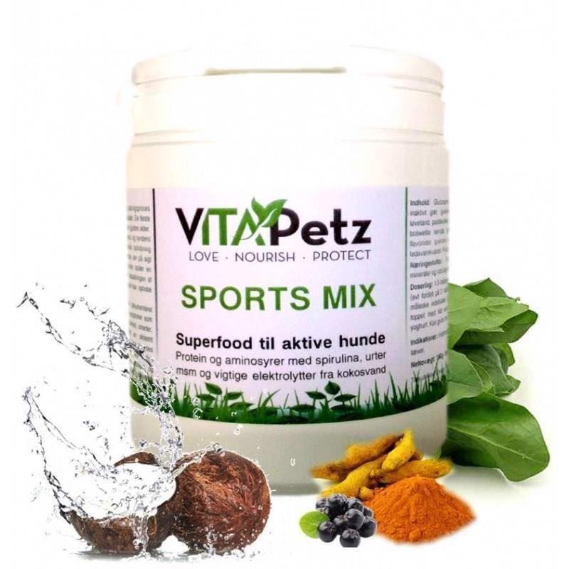 Se VitaPetz Sportsmix pulver, 1000 gr. refill hos Hundefoder.dk