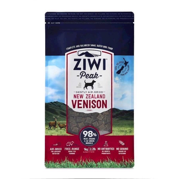 ZiwiPeak Dog Air-Dried Venison, 1 kg