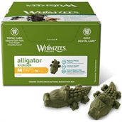 Whimzees Alligator Dental Stick Medium, 65 stk