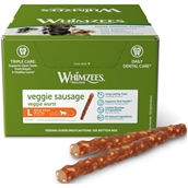 Whimzees Veggie Sausage Large, 50 stk