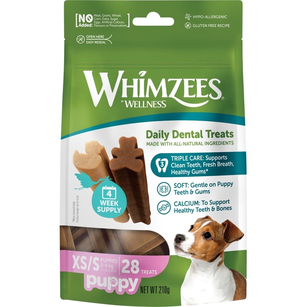 Whimzees Puppy XS/S, 28 stk, 210g
