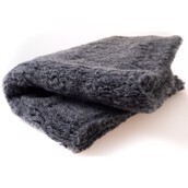 Vetbed med stof bund, grå, small, 60x75 cm