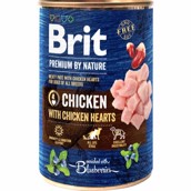 Brit Premium By Nature dåsemad Chicken w/Hearts, 400g