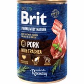 Brit Premium By Nature dåsemad Pork w/trachea, 400g