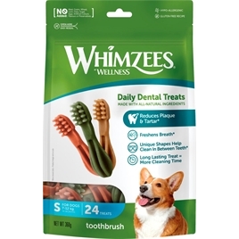 Whimzees Toothbrush Star S, 24 stk, 360g