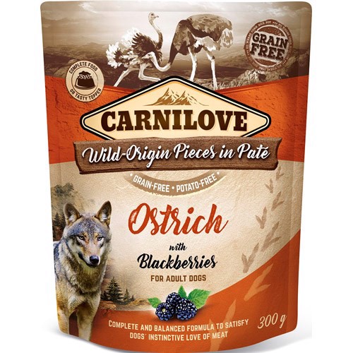 Billede af Carnilove Pouch Pate Struds, 300g