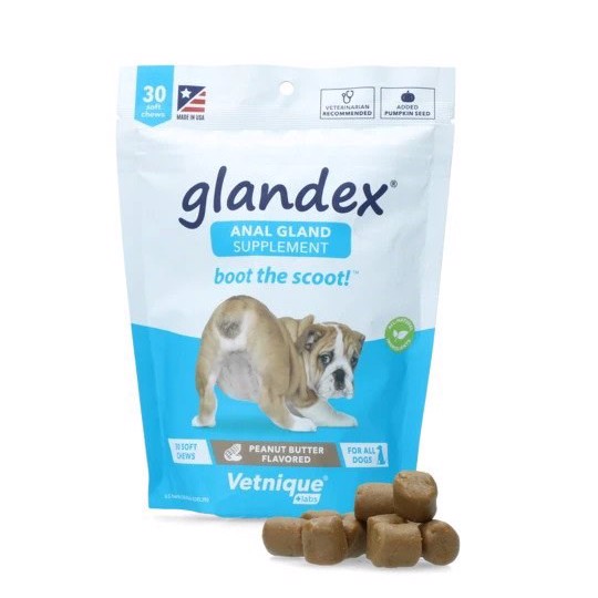 Billede af Glandex Soft Chew mod fyldte analkirtler hos hunde, 30 stk