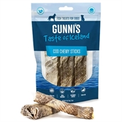 Gunnis Tyggepinde Torsk, 90g.