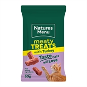 Natures Menu Cat Treats, Turkey, 50g