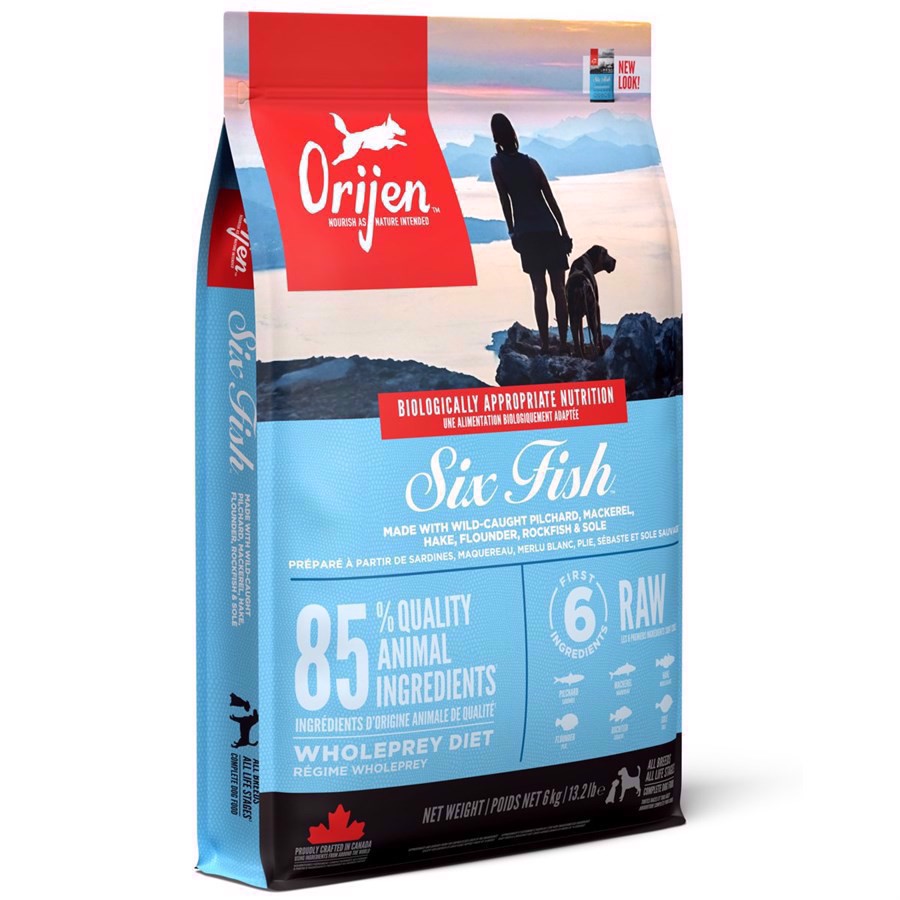 Billede af Orijen Six Fish med fisk, 11.4 kg hos Hundefoder.dk