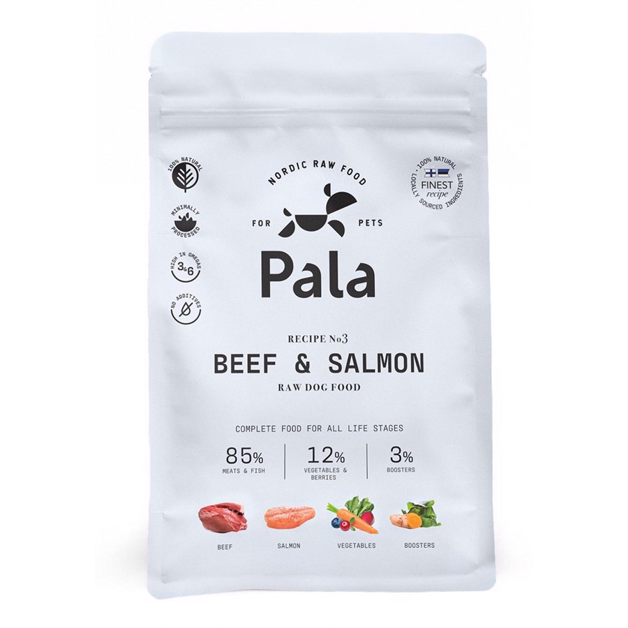 Billede af Pala Raw Dog Food Beef & Salmon, 1 kg