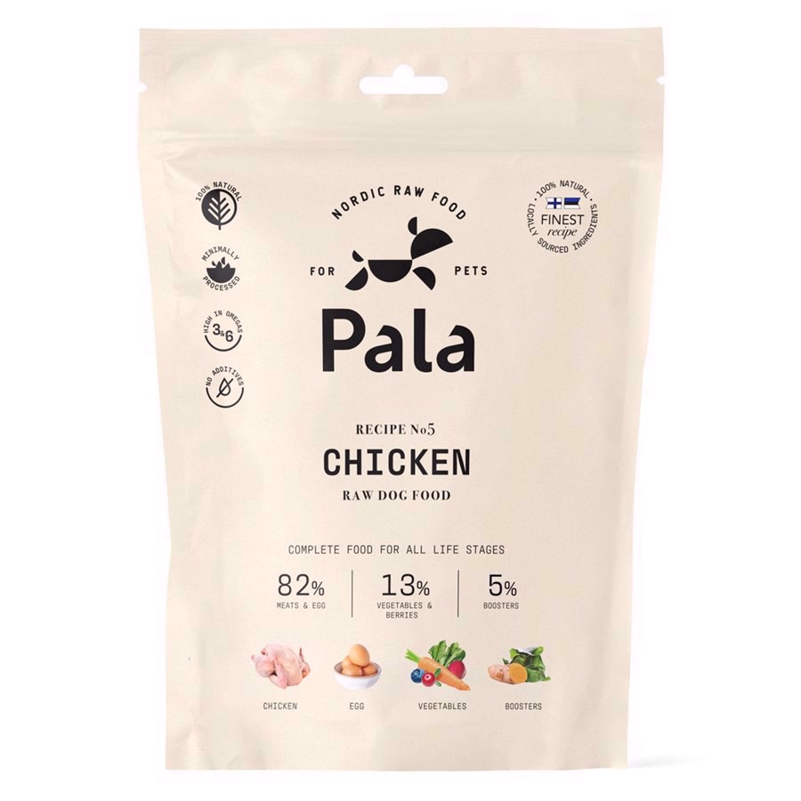 Se Pala Raw Dog Food Chicken, 400g hos Hundefoder.dk