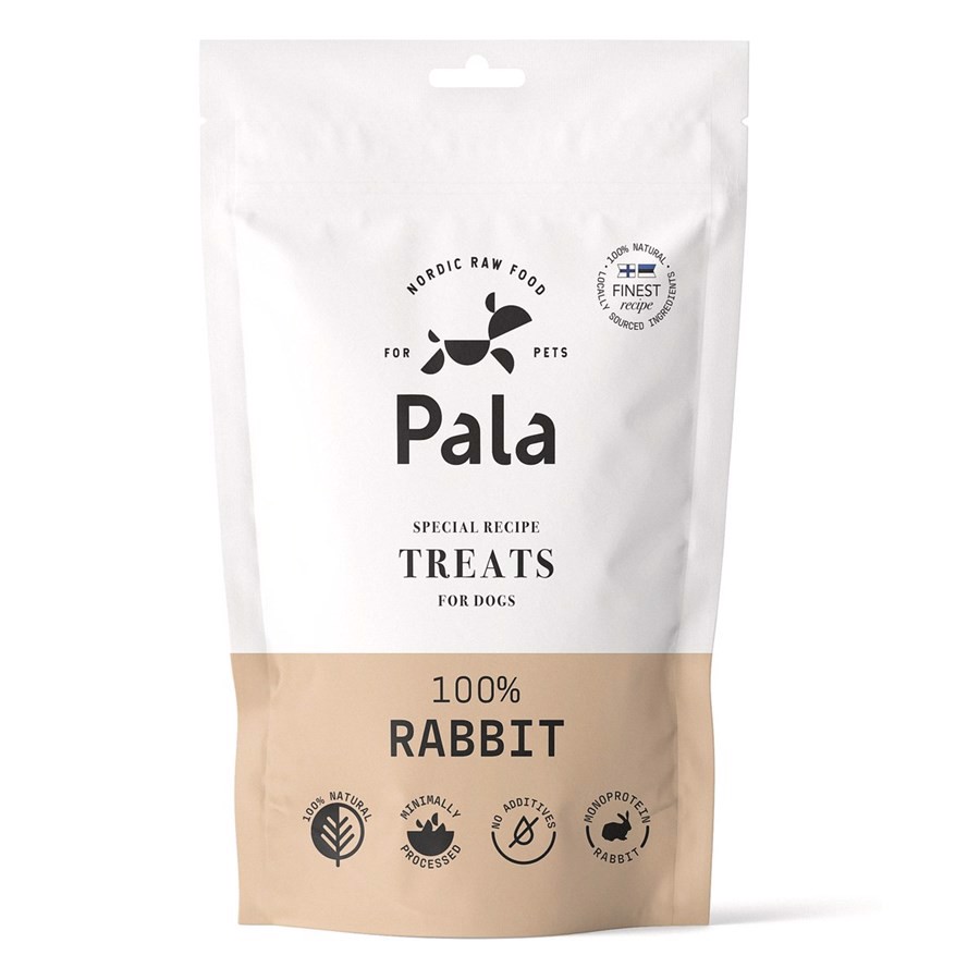 Se Pala Rabbit Treats, 100g hos Hundefoder.dk