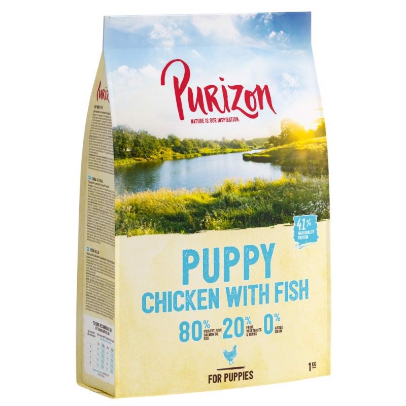Purizon Puppy Grainfree Kylling og Fisk, 12 kg