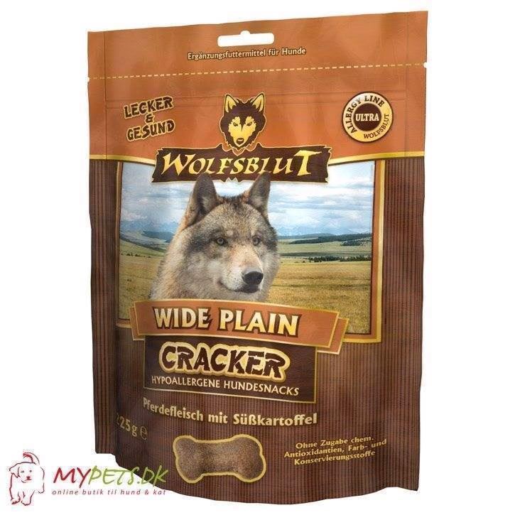 Se Wolfsblut Cracker - Wide Plain - kornfri hundekiks hos Hundefoder.dk