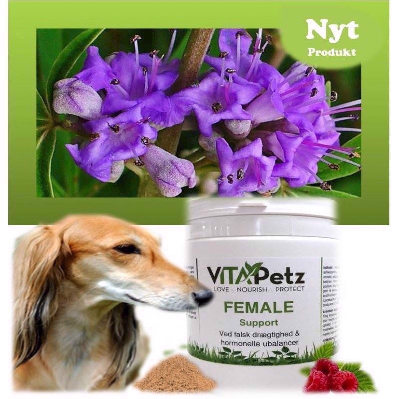 Se VitaPetz Female Support mod falsk drægtighed, 125g hos Hundefoder.dk