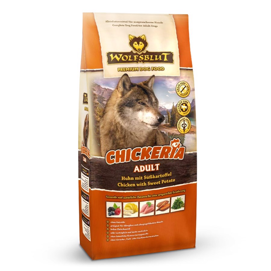 Se Wolfsblut Country Chicken Adult, 2 kg hos Hundefoder.dk