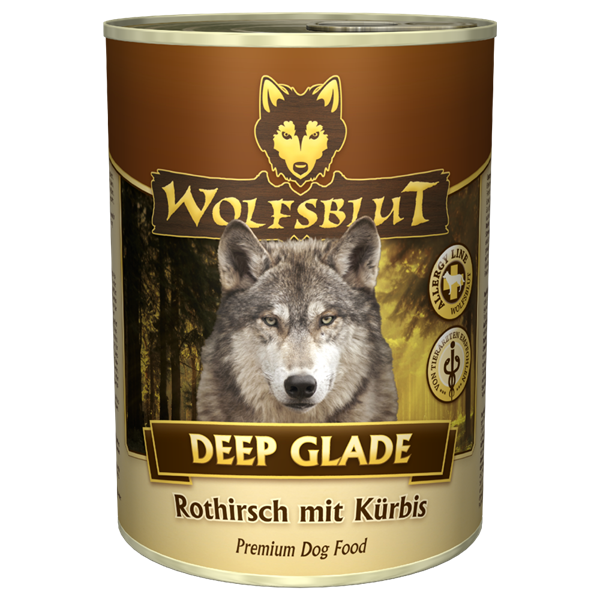 Se WolfsBlut Deep Glade Adult dåsemad, 395g hos Hundefoder.dk