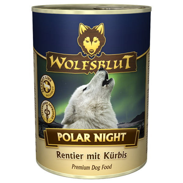 Se WolfsBlut Polar Night Adult dåsemad, 395g hos Hundefoder.dk