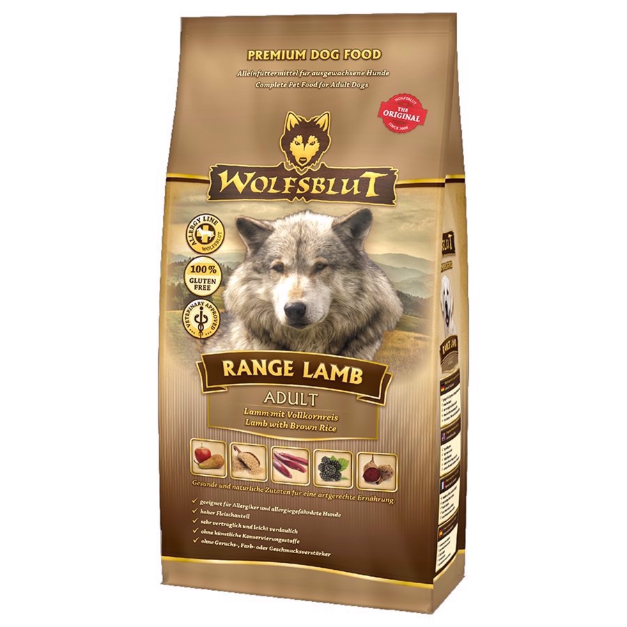 Se WolfsBlut Range Lamb Adult, 500g hos Hundefoder.dk