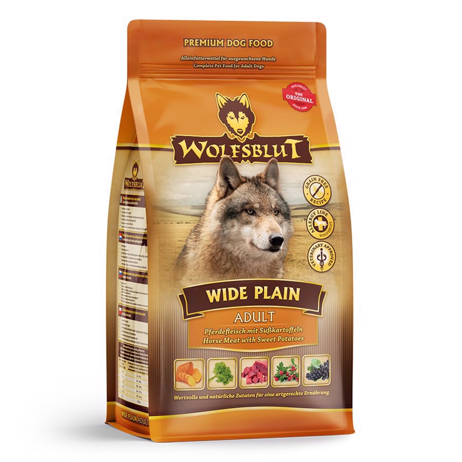 Se Wolfsblut Wide Plain Adult, 500 g hos Hundefoder.dk