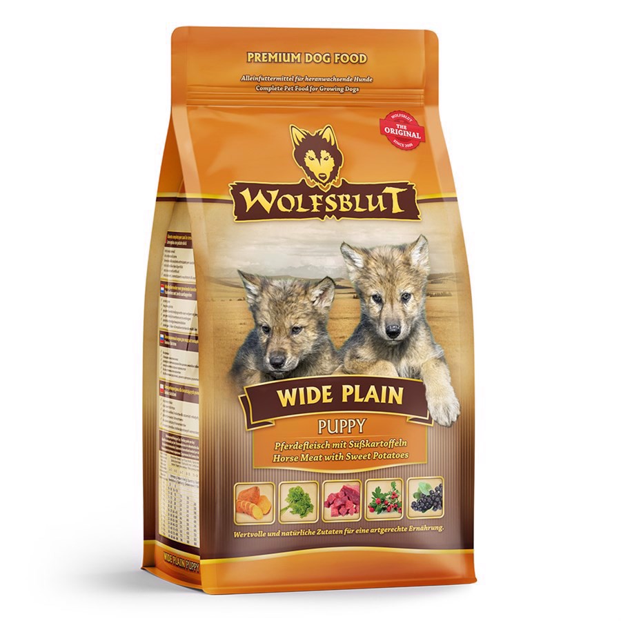 Billede af WolfsBlut Wide Plain puppy, 500g hos Hundefoder.dk