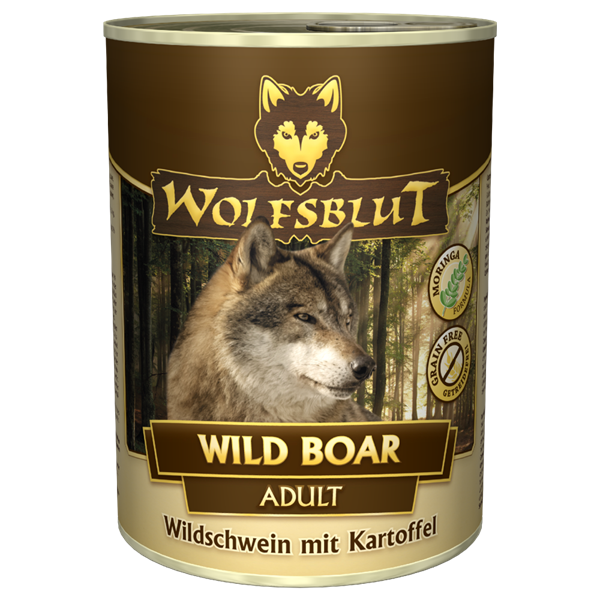 Billede af WolfsBlut Wild Boar Adult dåsemad, 395g