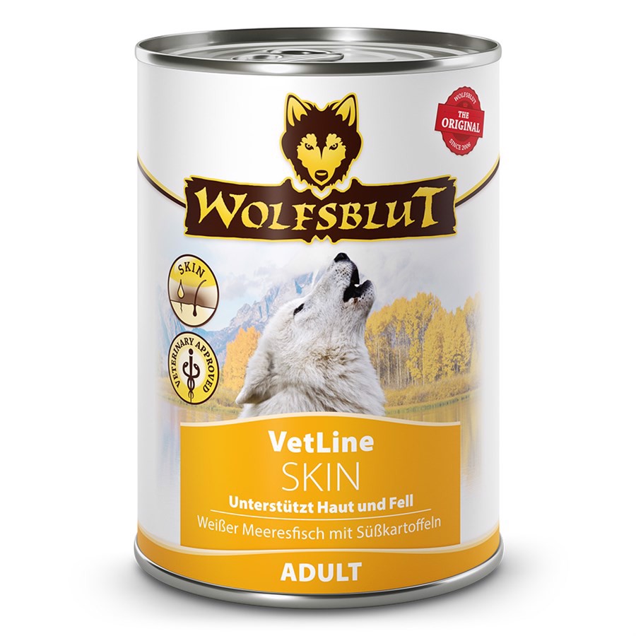 Billede af WolfsBlut VetLine Skin & Coat dåsemad, 395g